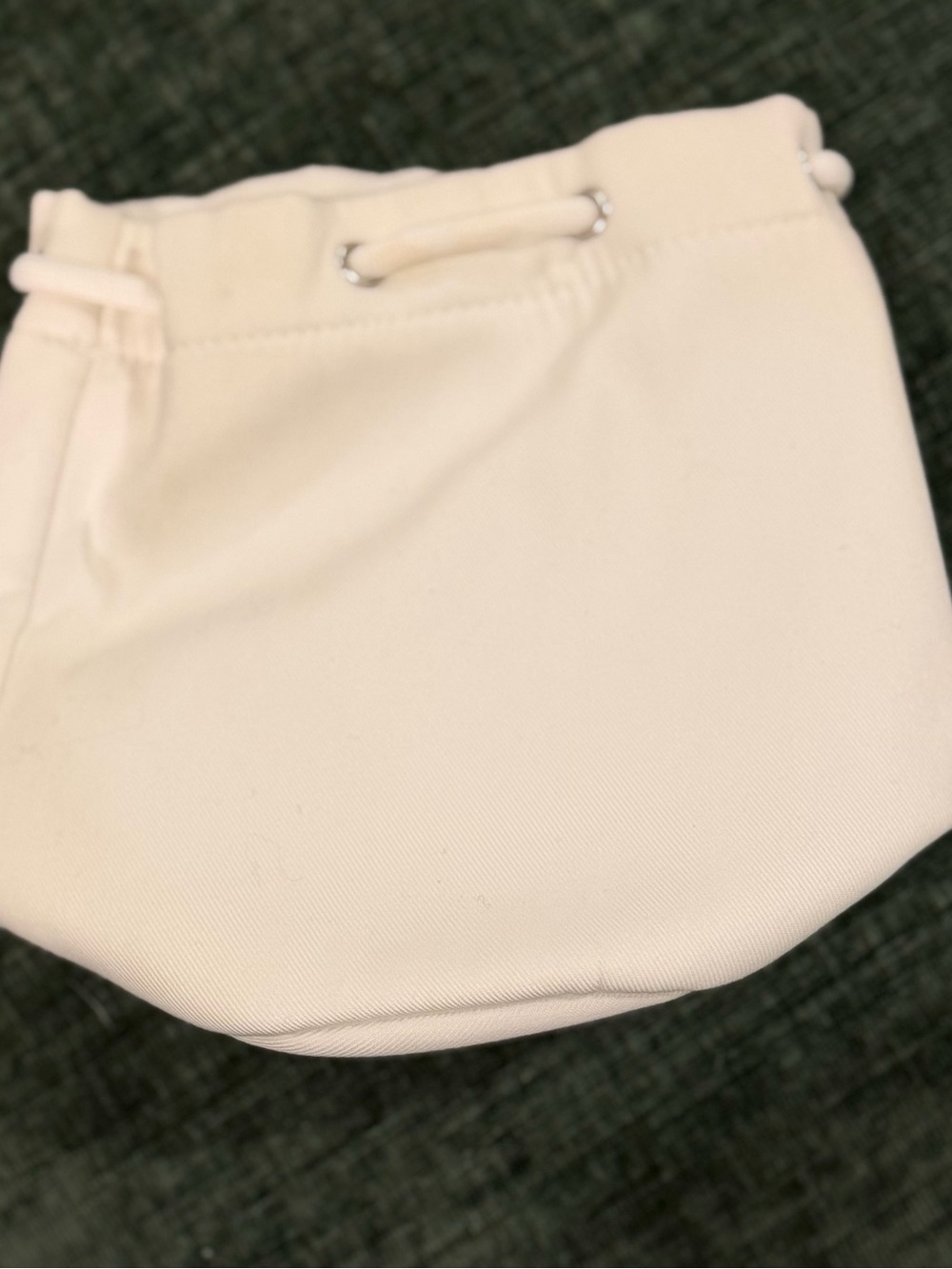 Dior Cream Drawstring Logo Pouch - Picture 2 of 3